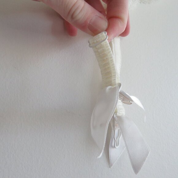 SIMONE PERELE White Lace Garter Belt Wedding Feminine Romantic - Size 4 / L - Picture 6 of 13